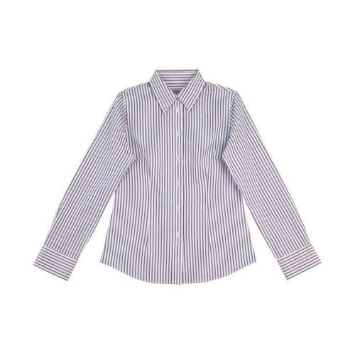 WORKWEAR, SAFETY & CORPORATE CLOTHING SPECIALISTS Ladies  Sateen Stripe Long Sleeve Shirt