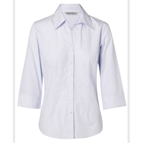 WORKWEAR, SAFETY & CORPORATE CLOTHING SPECIALISTS Women's Mini Check 3/4 Sleeve Shirt
