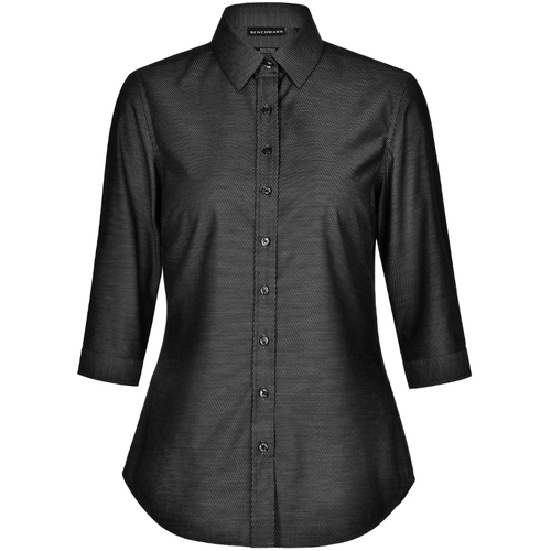 WORKWEAR, SAFETY & CORPORATE CLOTHING SPECIALISTS Ladies' Pin Dot Stretch 3/4 Sleeve Shirt