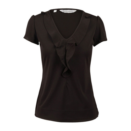 WORKWEAR, SAFETY & CORPORATE CLOTHING SPECIALISTS Women's Ruffle Front Blouse