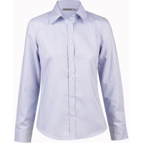 WORKWEAR, SAFETY & CORPORATE CLOTHING SPECIALISTS Laides  Dot Contrast Long Sleeve Shirt