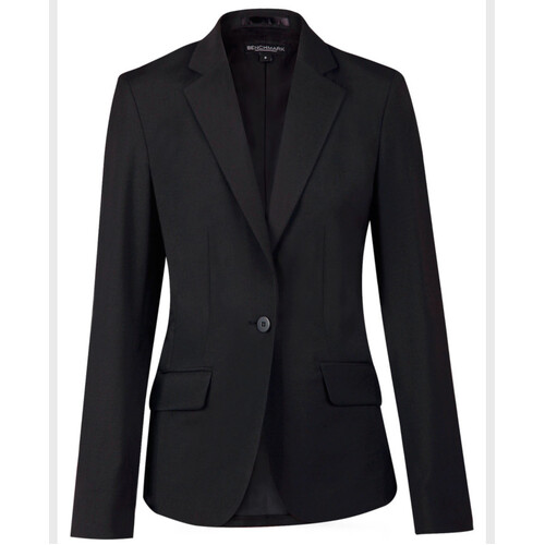 WORKWEAR, SAFETY & CORPORATE CLOTHING SPECIALISTS Ladies  Wool Blend Stretch One Button Cropped Jacket