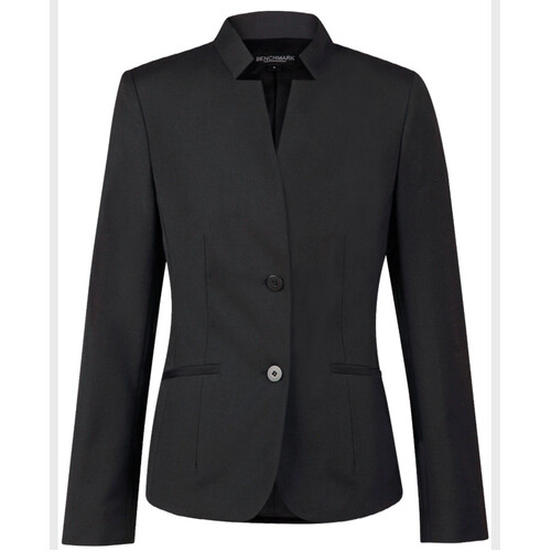 WORKWEAR, SAFETY & CORPORATE CLOTHING SPECIALISTS - Ladies  Wool Blend Stretch Reverse Lapel Jacket