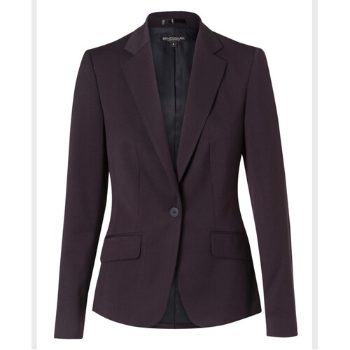 WORKWEAR, SAFETY & CORPORATE CLOTHING SPECIALISTS Women's One Button Cropped Jacket in Poly/Viscose Stretch