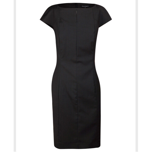 WORKWEAR, SAFETY & CORPORATE CLOTHING SPECIALISTS Ladies  Wool Blend Stretch Cap Sleeve Dress