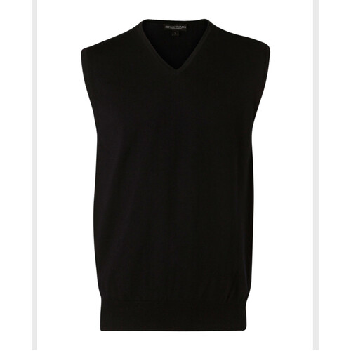 WORKWEAR, SAFETY & CORPORATE CLOTHING SPECIALISTS Men's 100% Merino Wool V Neck Vest