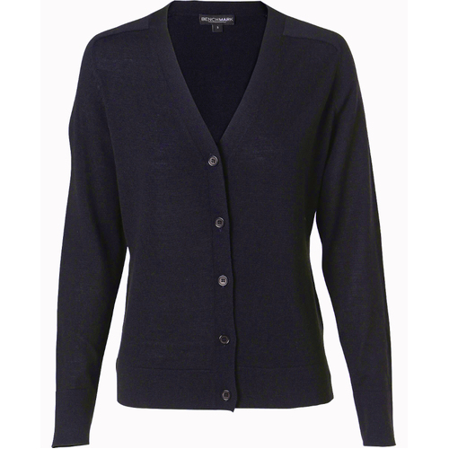 WORKWEAR, SAFETY & CORPORATE CLOTHING SPECIALISTS - Women's 100% Merino Wool L/S Cardigan