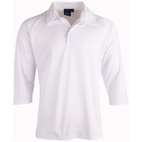 WORKWEAR, SAFETY & CORPORATE CLOTHING SPECIALISTS - Mens 3/4 sleeve cricket polo