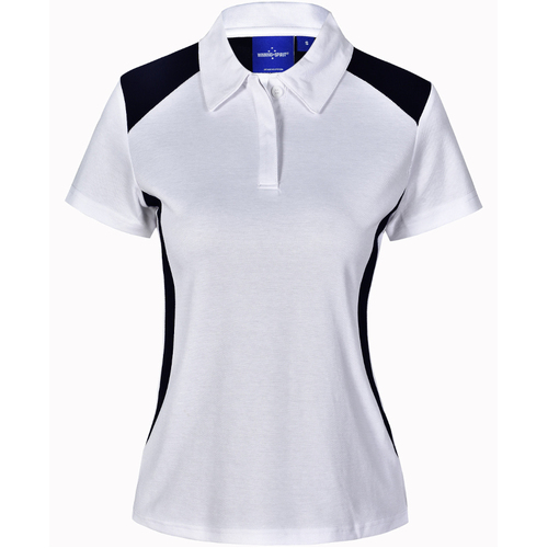 WORKWEAR, SAFETY & CORPORATE CLOTHING SPECIALISTS Ladies' Truedry S/S Contrast Polo