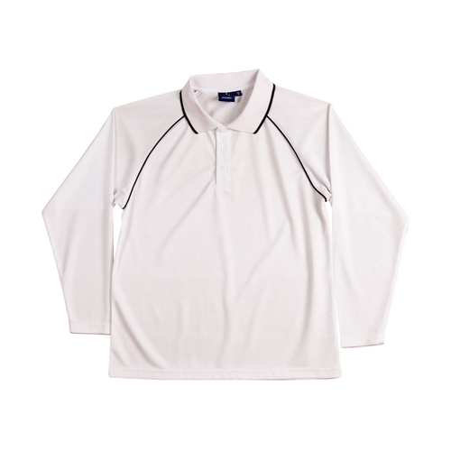 WORKWEAR, SAFETY & CORPORATE CLOTHING SPECIALISTS - Men's cooldry raglan L/S polo