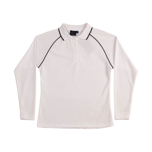 WORKWEAR, SAFETY & CORPORATE CLOTHING SPECIALISTS - Ladies' cooldry raglan L/S polo