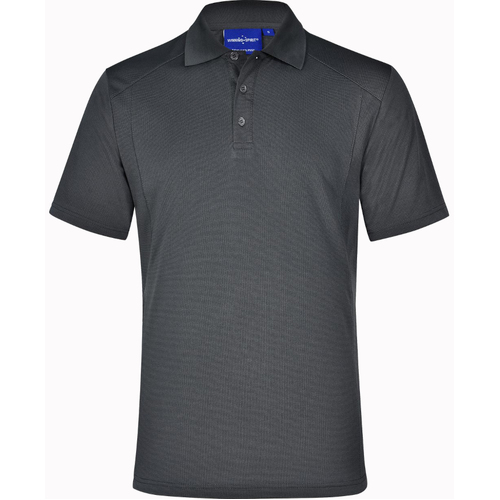 WORKWEAR, SAFETY & CORPORATE CLOTHING SPECIALISTS - mens bamboo charcoal S/S Polo