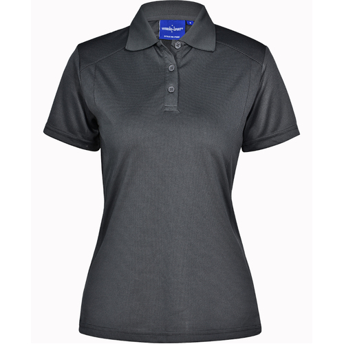 WORKWEAR, SAFETY & CORPORATE CLOTHING SPECIALISTS - ladies bamboo charcoal S/S Polo