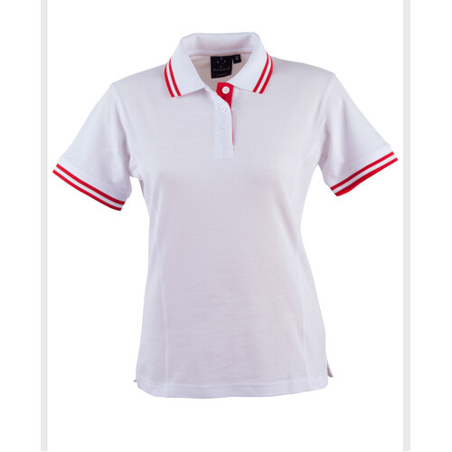 WORKWEAR, SAFETY & CORPORATE CLOTHING SPECIALISTS - Ladies' Truedry Contrast S/S Polo