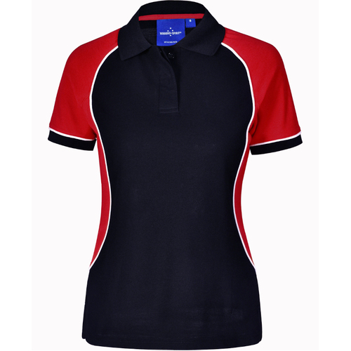 WORKWEAR, SAFETY & CORPORATE CLOTHING SPECIALISTS - Ladies' TrueDry Tri-colour S/S Pique Polo