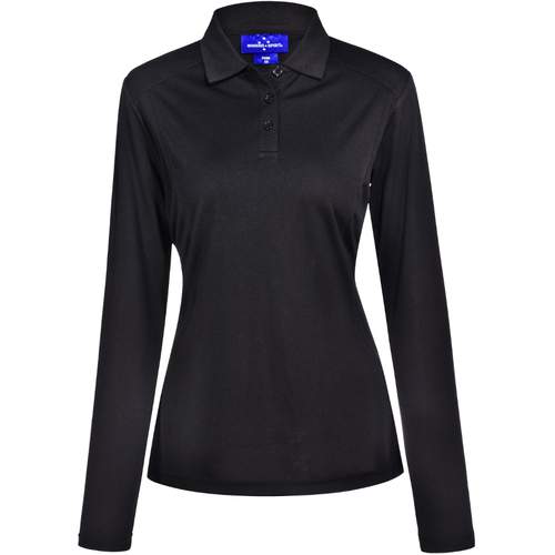 WORKWEAR, SAFETY & CORPORATE CLOTHING SPECIALISTS - Ladies' Bamboo Charcoal L/S Polo