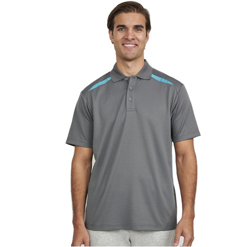 WORKWEAR, SAFETY & CORPORATE CLOTHING SPECIALISTS Men's Sustainable Poly/Cotton Contrast S/S Polo