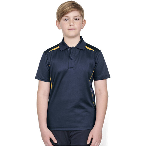 WORKWEAR, SAFETY & CORPORATE CLOTHING SPECIALISTS Kids' Sustainable Poly/Cotton Contrast S/S Polo