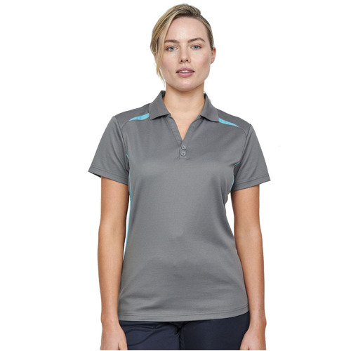 WORKWEAR, SAFETY & CORPORATE CLOTHING SPECIALISTS Ladies' Sustainable Poly/Cotton Contrast S/S Polo