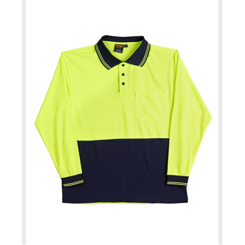 WORKWEAR, SAFETY & CORPORATE CLOTHING SPECIALISTS - Hi-Vis truedry safety polo L/S