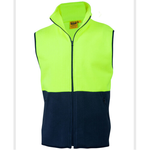 WORKWEAR, SAFETY & CORPORATE CLOTHING SPECIALISTS Hi-Vis two tone polar fleecy vest