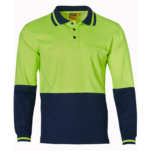 WORKWEAR, SAFETY & CORPORATE CLOTHING SPECIALISTS Hi-Vis truedry safety polo L/S