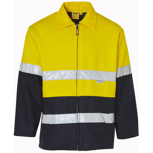 WORKWEAR, SAFETY & CORPORATE CLOTHING SPECIALISTS - Hi-Vis Two Tone Bluey Safety Jacket with 3M Tapes