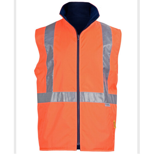 WORKWEAR, SAFETY & CORPORATE CLOTHING SPECIALISTS - Hi-Vis Reversible Safety Vest With X Pattern 3M Tapes