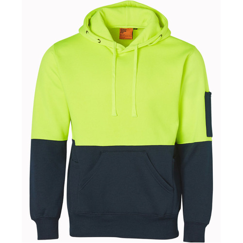 WORKWEAR, SAFETY & CORPORATE CLOTHING SPECIALISTS - Hi-Vis Two Tone Kangaroo Pocket Hoodie