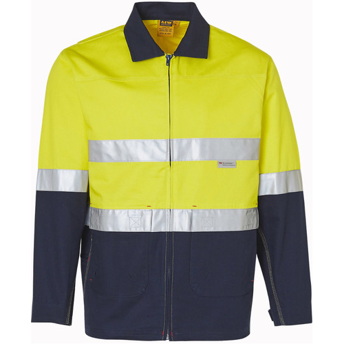 WORKWEAR, SAFETY & CORPORATE CLOTHING SPECIALISTS - Hi-Vis Two Tone Work Jacket With 3M Tapes