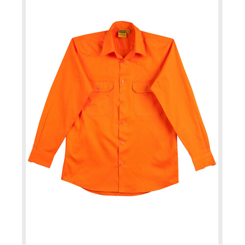 WORKWEAR, SAFETY & CORPORATE CLOTHING SPECIALISTS - Men s High Visibility Regular Weight Long Sleeve Drill Shirt