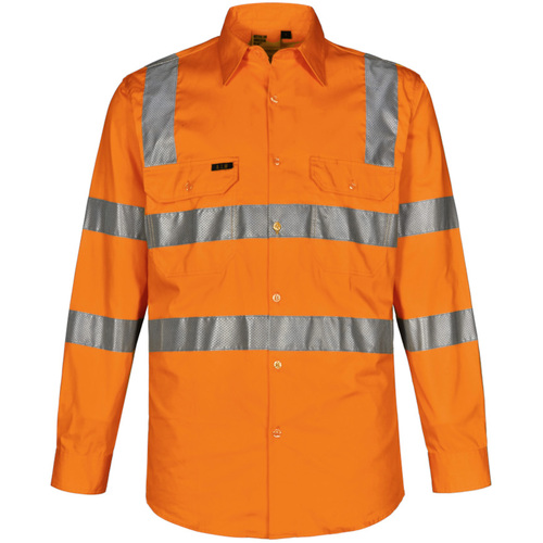 WORKWEAR, SAFETY & CORPORATE CLOTHING SPECIALISTS - Biomotion VIC Rail Safety Shirt