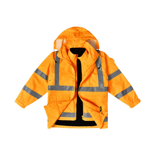 WORKWEAR, SAFETY & CORPORATE CLOTHING SPECIALISTS - Biomotion VIC Rail 3 in 1 Safety Jacket