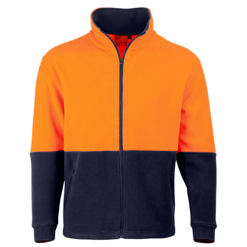 WORKWEAR, SAFETY & CORPORATE CLOTHING SPECIALISTS - Hi-Vis Polar Fleece Full Zip Jacket