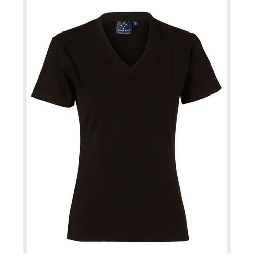 WORKWEAR, SAFETY & CORPORATE CLOTHING SPECIALISTS - Ladies' V-Neck S/S Tee