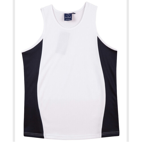 WORKWEAR, SAFETY & CORPORATE CLOTHING SPECIALISTS - Men's cooldry contrast mesh singlet