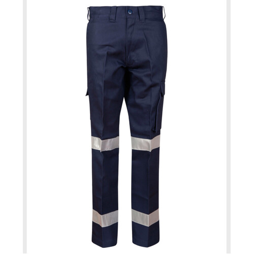 WORKWEAR, SAFETY & CORPORATE CLOTHING SPECIALISTS - Drill pant pockets on leg with 3M Tapes