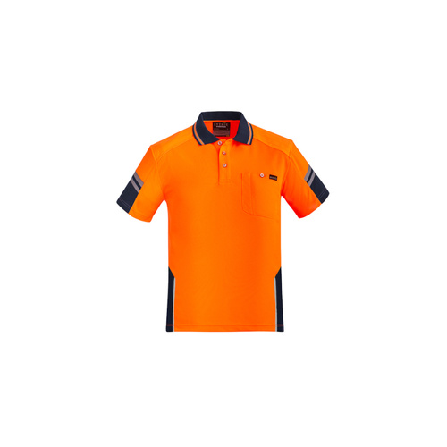 WORKWEAR, SAFETY & CORPORATE CLOTHING SPECIALISTS - Mens Reinforced Hi Vis Squad S/S Polo