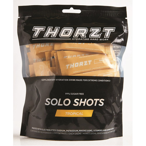 WORKWEAR, SAFETY & CORPORATE CLOTHING SPECIALISTS Solo Shot Sachet 3g   Solo Shots Pack x 50pk,Tropical