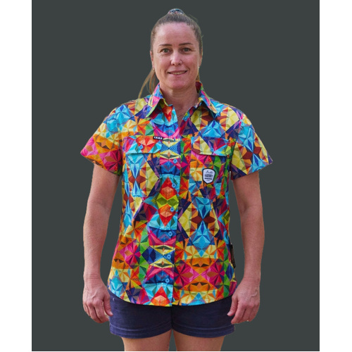 WORKWEAR, SAFETY & CORPORATE CLOTHING SPECIALISTS Womens Fractal Short Sleeve Workshirt