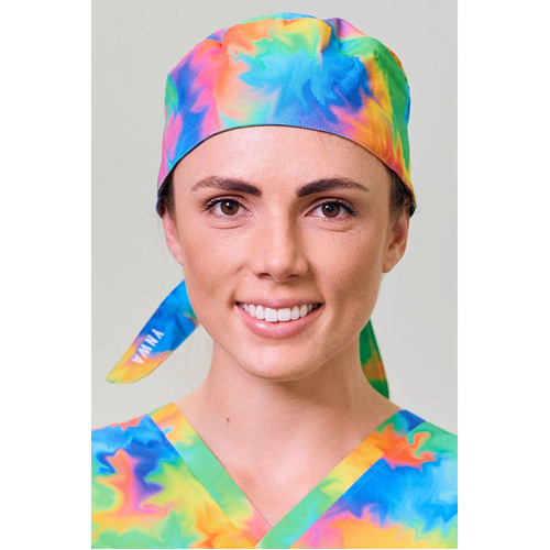 WORKWEAR, SAFETY & CORPORATE CLOTHING SPECIALISTS Rainbow Road Unisex Scrub Caps