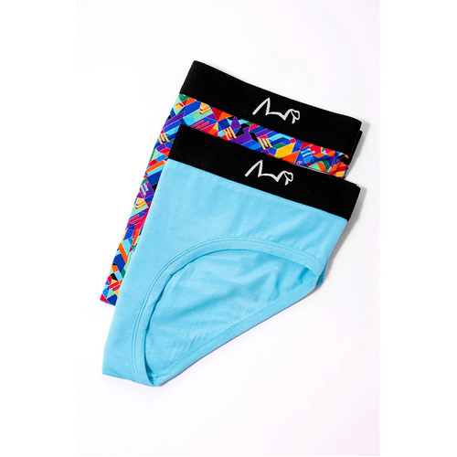 WORKWEAR, SAFETY & CORPORATE CLOTHING SPECIALISTS - Womens Razzle Dazzle Undies 2 Pack