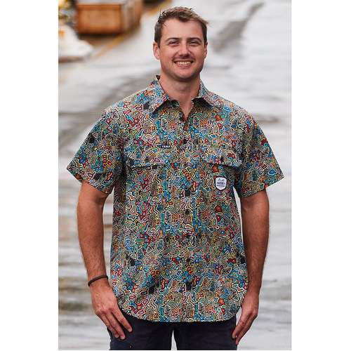 WORKWEAR, SAFETY & CORPORATE CLOTHING SPECIALISTS Mens Wheres Wallaby Short Sleeve Workshirt