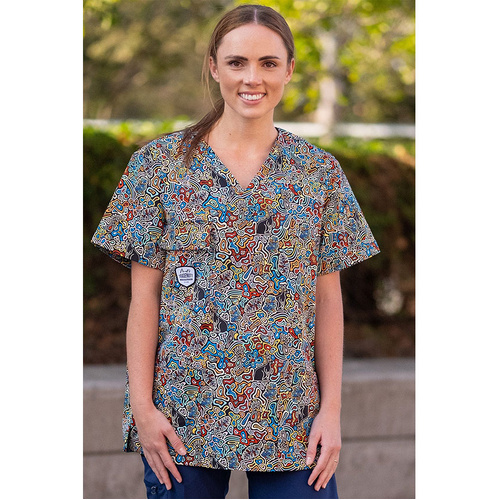 WORKWEAR, SAFETY & CORPORATE CLOTHING SPECIALISTS Wheres Wallaby Unisex Scrubs Top