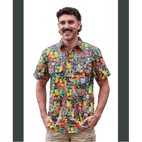 WORKWEAR, SAFETY & CORPORATE CLOTHING SPECIALISTS - Mens Short Sleeve Shirt Full Print Swoopy Bois