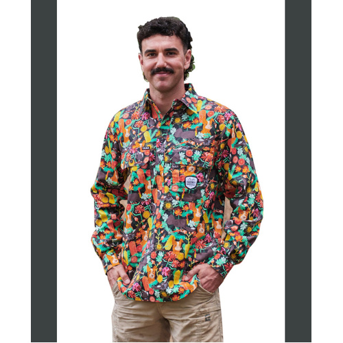 WORKWEAR, SAFETY & CORPORATE CLOTHING SPECIALISTS - Mens Long Sleeve Shirt Full Print Swoopy Bois