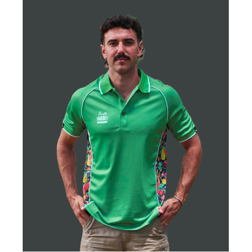 WORKWEAR, SAFETY & CORPORATE CLOTHING SPECIALISTS Unisex RPET Short Sleeve Swoopy Bois Green Polo