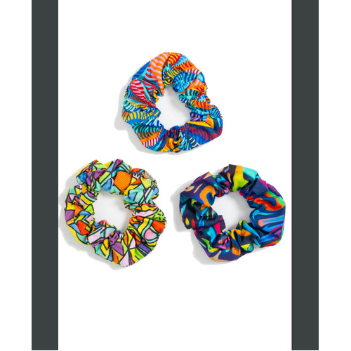 WORKWEAR, SAFETY & CORPORATE CLOTHING SPECIALISTS Scrunchie 3 Pack - Pearler, Bonza, Snazzy