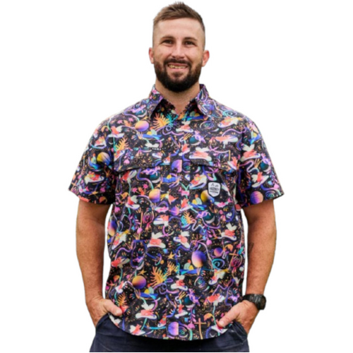 WORKWEAR, SAFETY & CORPORATE CLOTHING SPECIALISTS - Mens Pork Patrol Short Sleeve Work Shirt