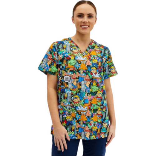 WORKWEAR, SAFETY & CORPORATE CLOTHING SPECIALISTS The Big Smoke Unisex Scrub Top